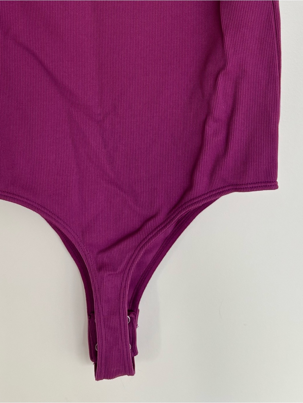 Dynamite 12” PTP Women’s Ribbed Tank One-Piece Bodysuit, Purple, Size Small. - Picture 6 of 8